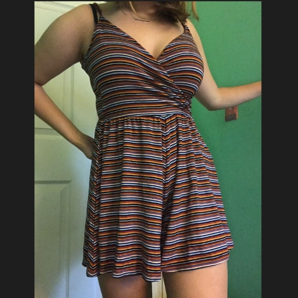 Garage striped romper